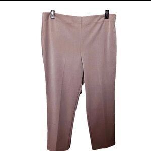 Talbots Petite Heritage Women’s Dress Pants Side Zipper Flat Front Tan Size 16P